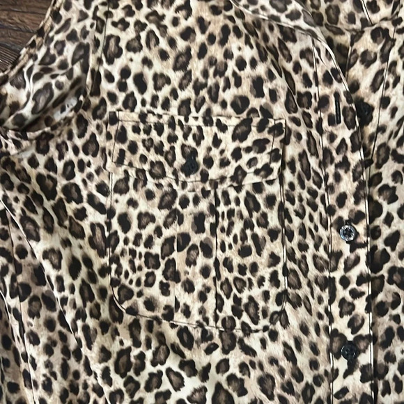 LAUREN RALPH LAUREN LEOPARD PRINT SLEEVELESS DRAWSTRING WAIST JUMPSUIT SIZE 4 - Picture 6 of 11